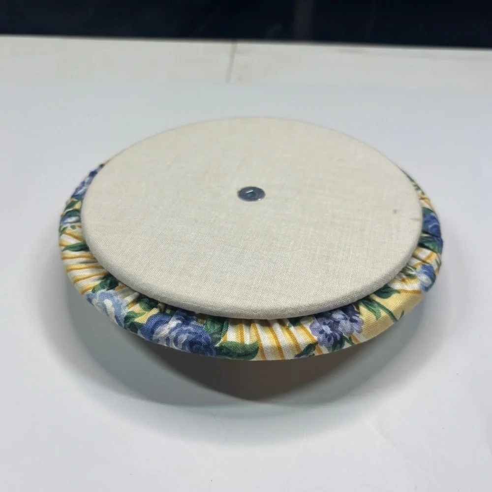 Longaberger Fabric Lid-Small Fruit Basket-Rose Trellis